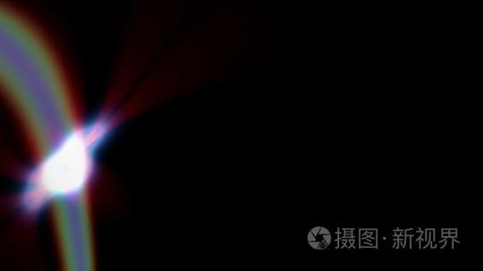 运动灯光学镜头闪光动画艺术背景-新的质量自然照明灯射线效果动态丰富多彩的明亮的视频素材短视频