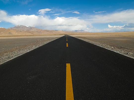 高原上的公路_图片大全—全景创意图库（quanjing.com）中国领先的正版图片视频素材网站