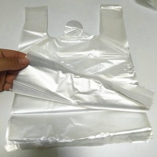 塑料袋食品袋商用打包带一次性手提式家用方便白色朔料袋塑料代子