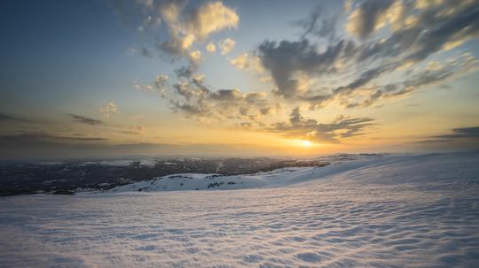 4k北欧雪山日出日落_3840x2160_高清视频素材下载(:)