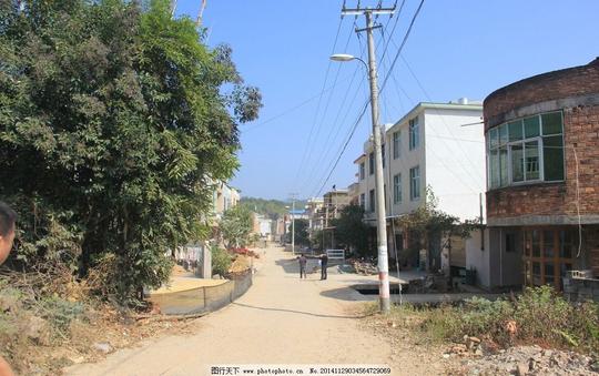 村路建设小路农村清新家风景照片素材摄影
