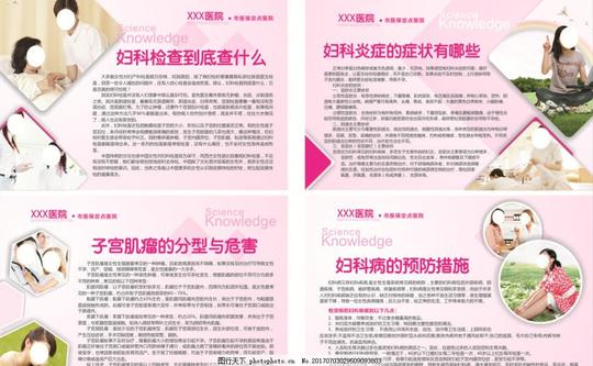 妇产科展板海报壁画医院妇产科海报壁画简约温馨妇幼