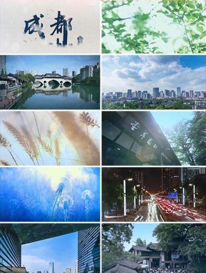 城市旅游宣传片成都配乐成品led晚会背景舞台歌曲视频素材城市