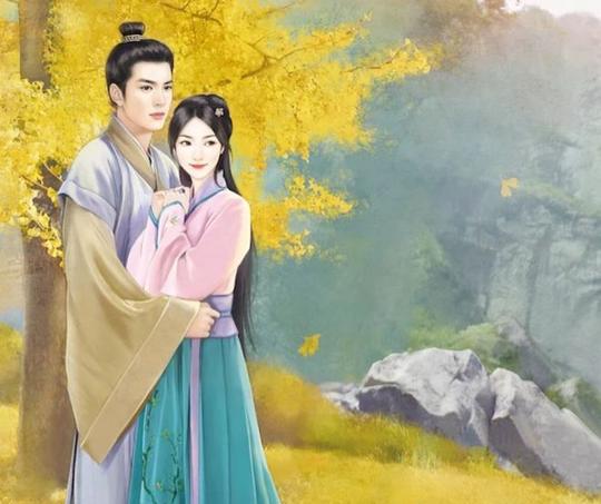 古风情侣古装情侣，情侣古代古风人物，仙侠唯美爱情恋爱游戏