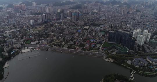安顺市区航拍_4096x2160_高清视频素材下载(编号:)