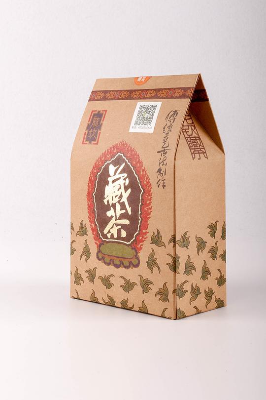 龙钦藏茶黑砖黑茶特产藏茶茶叶批发厂家直销雅安牛皮纸袋藏茶