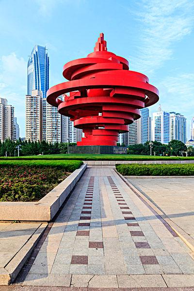 山东青岛五四广场_图片大全—全景创意图库（quanjing.com）中国领先的正版图片视频素材网站