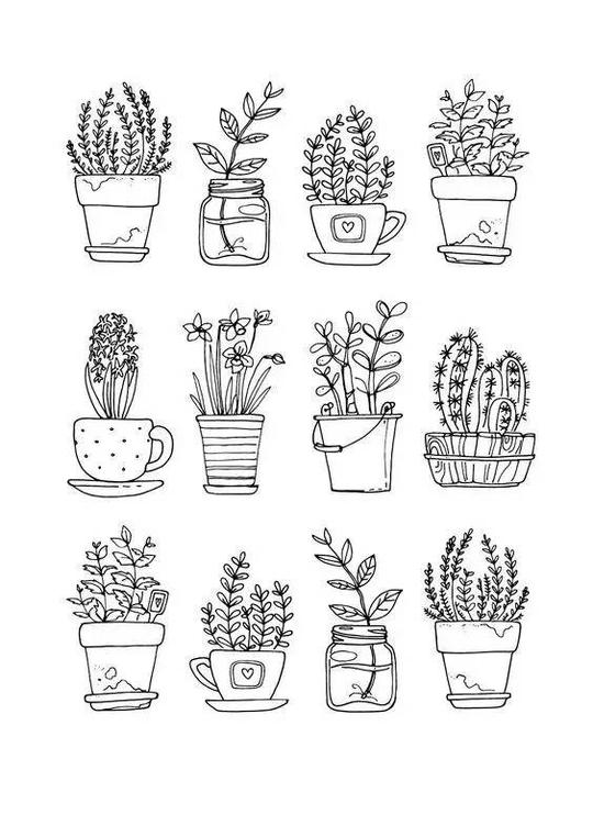 手账本小插图素材