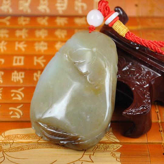 雅人韵饰天然和田玉龙雕手把件玉石原石手工雕刻把件寓意生意兴隆