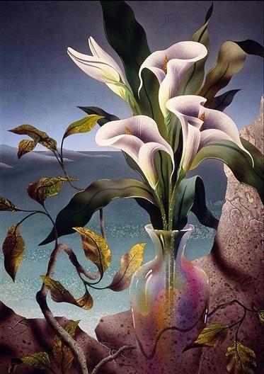 花草静物丙烯画装饰画_0029