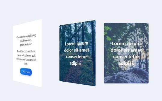 css3卡片和文字翻转切换效果,制作悬停卡片3d翻转