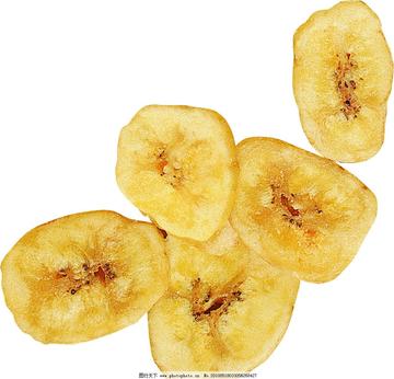 黄色香蕉片图片