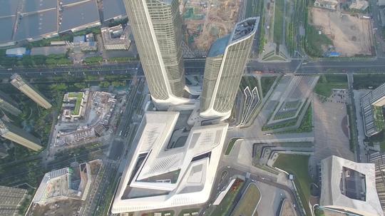 南京城市航拍4k原片视频素材