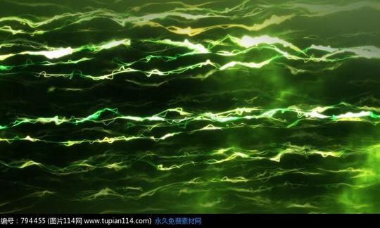 绿黄光光芒短片视频素材