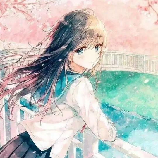 〔纨绔少年〕动漫二次元校园素材封面唯美插图美少女.