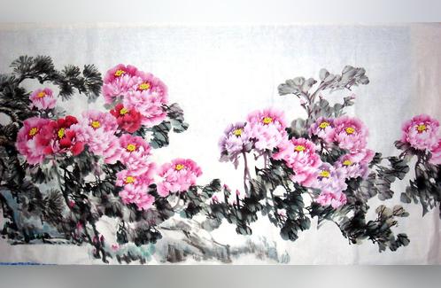有关六尺整张牡丹作品的图片, 第1张图片