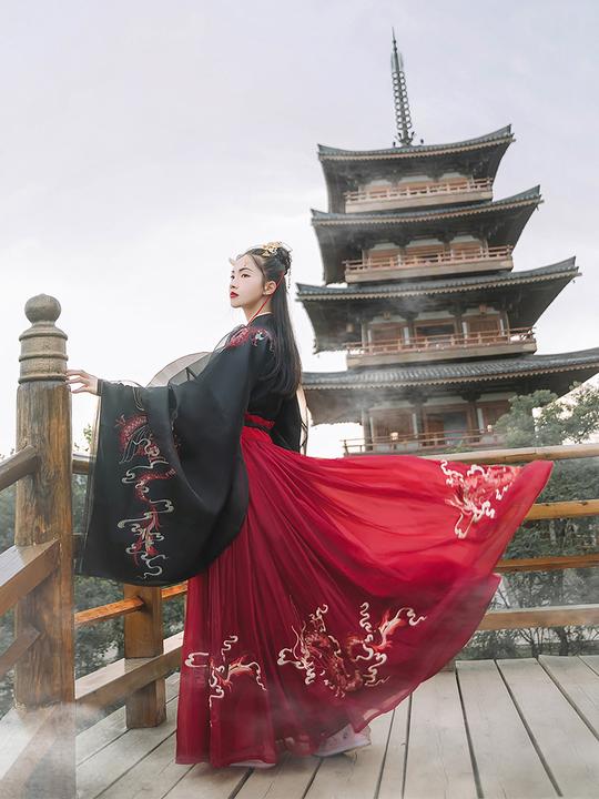 国学加厚过年穿的明制汉服过年穿的汉服小女孩冬天风2019旗袍儿童