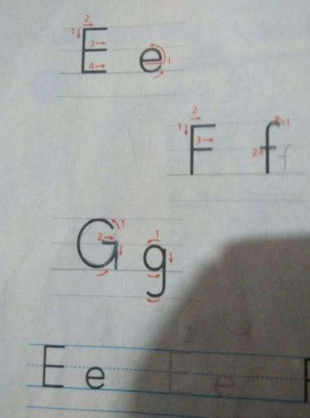 大寫g的寫法順序 大寫字母G正確寫法