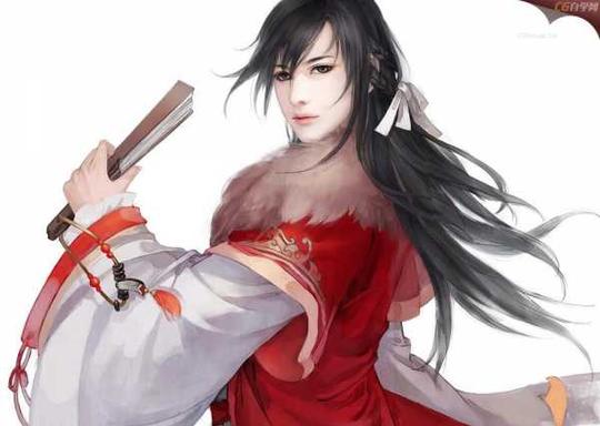 中国风英雄女子人物小说插画封面精美插图素材png高清大图12.jpg