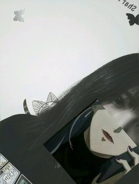 抖音动漫半脸遮挡素材图片合集_很火的半脸遮挡素材