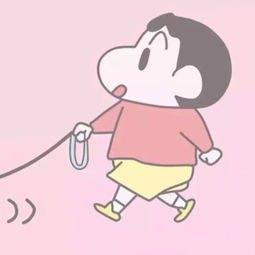 高清版丨抖音蜡笔小新牵狗情侣头像表情包爸爸表情