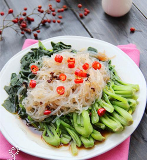 孕前食谱大全之粉丝菠菜