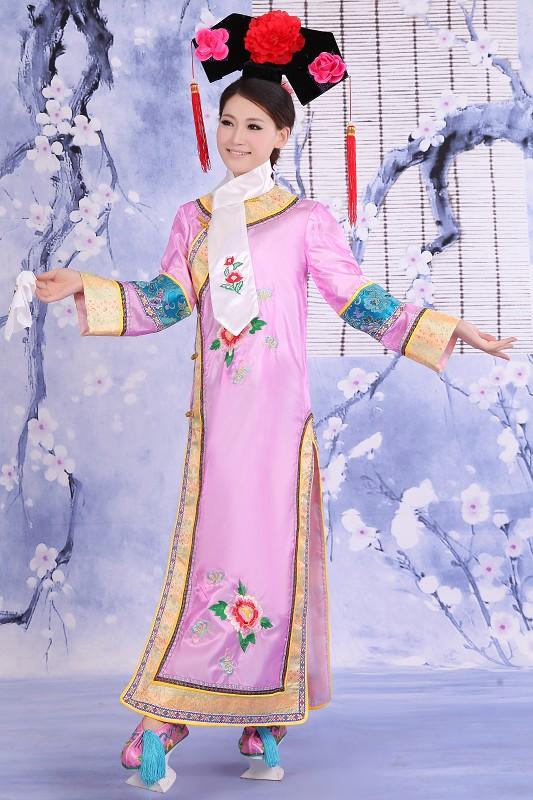 清朝还珠格格古装服饰演出服贵妃宫廷满族旗装写真格格服装古代女