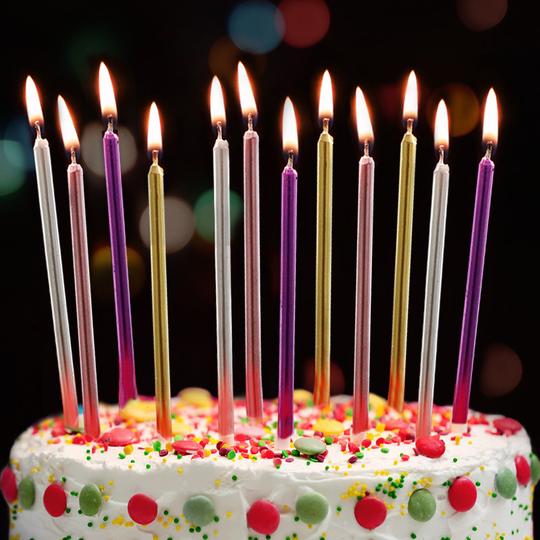 生日蜡烛创意焰火棒网红抖音炫彩珠光长杆铅笔蜡烛甜品台蛋糕装饰