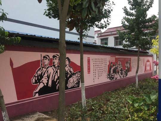 文化墙彩绘设计,墙体画素材,新农村墙绘