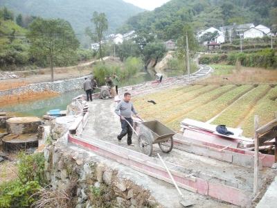 武穴市余川镇王冲村为了提升美丽乡村建设档次,整合一事一议财政