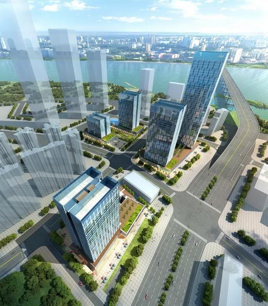 闽江北cbd写字楼集群富力中心五重礼