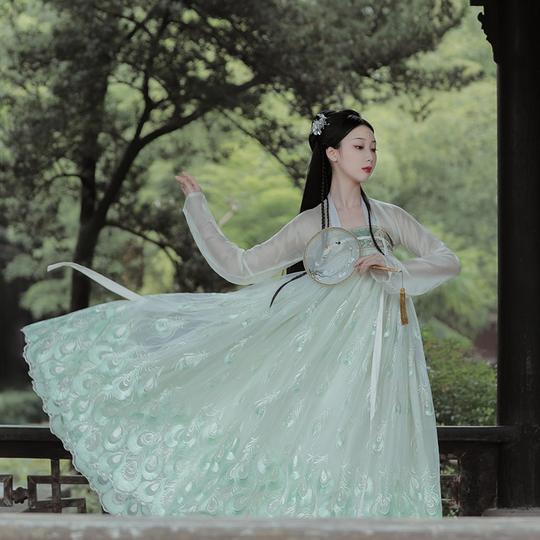 即将绝版汉服女中国风日常改良古装女齐胸襦裙白菜全套夏季超仙气