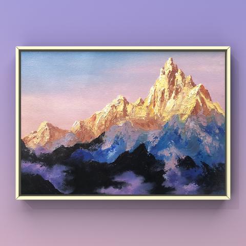 日照金山壮丽景象