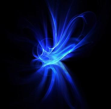 抽象蓝火焰背景1--汇图网huitu.com