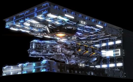 【8k裸眼l幕3d广告屏视频素材】--全息5d投影巨幕视频素材