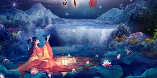 中秋佳节广寒宫嫦娥仙子嫦娥奔月视频素材