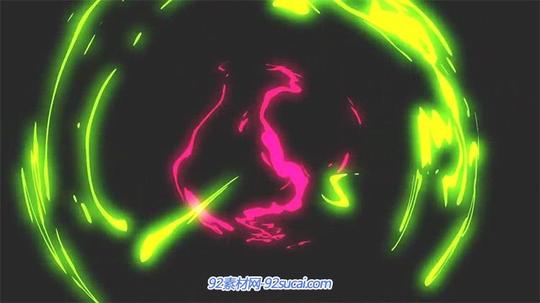 趣味卡通动画快速变化闪电条闪烁过渡场景屏幕背景视频素材