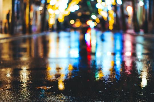 城市落寞的夜景图片