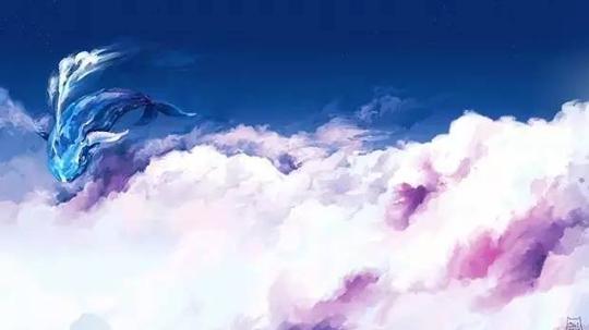 动漫中超美的天空场景,看到美丽的天空,什么烦心事儿都烟消云散了呢