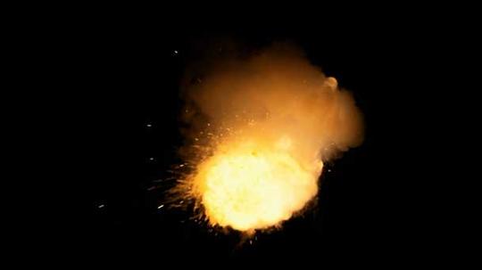 爆破火光爆炸火焰闪爆影视抠像特效视频素材