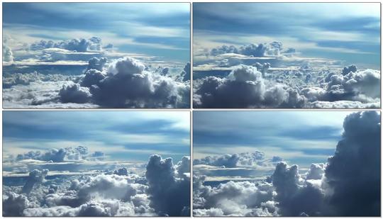 云层上的美丽天空风景