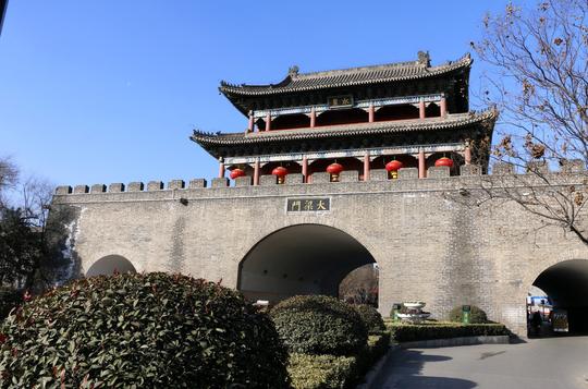 2017,1,20观八朝古都开封地标性建筑大梁门