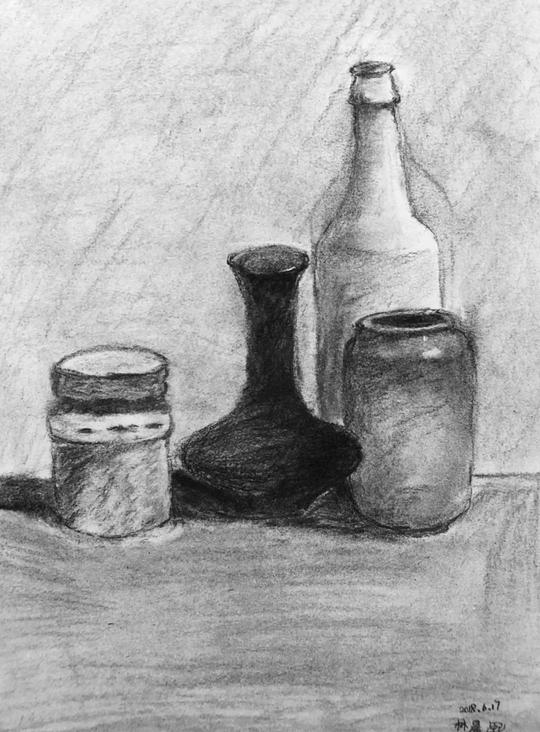 学员作品│莫兰迪系列静物素描写生