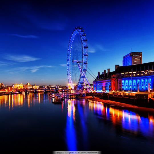 唯美夜晚摩天轮唯美夜晚摩天轮高清图片下载灯光风景夜景