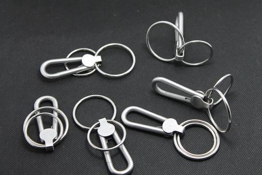 包邮手工不锈钢钥匙扣创意新品男士腰挂汽车用钥匙圈环送老公朋友