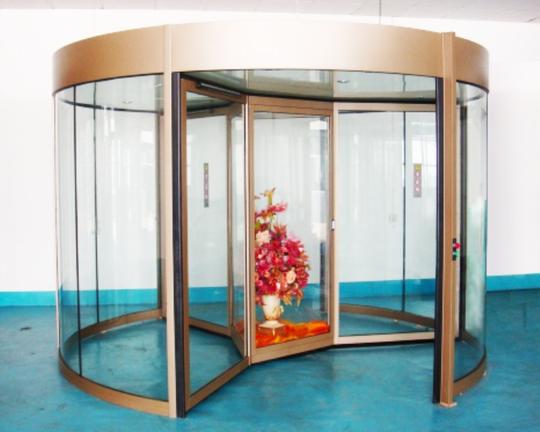 三翼带展箱旋转门