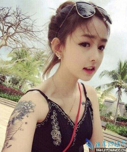 快手炫迈妹儿胳膊上的纹身是什么?炫迈妹儿变形计是哪