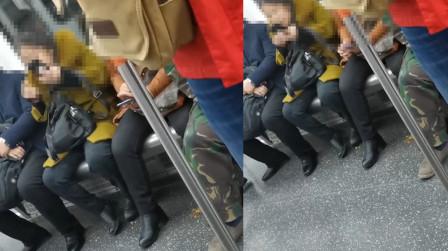 惊呆了!两女子地铁内嗑瓜子将皮扔地上:随便磕，有人扫