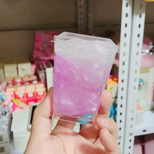 史莱姆材料外网快手鱼酱丸子同款高清杯高方形pp盒水晶云朵泥