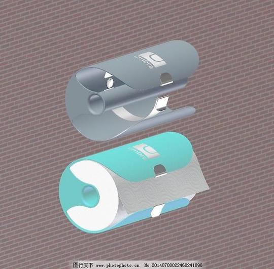 本影纸巾架的设计免费下载papertowelholder3d模型素材电器模型
